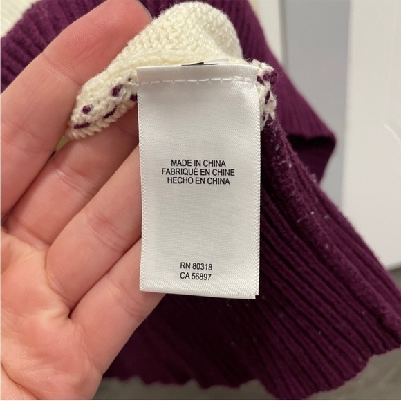 Lucky Brand Tri-Colored Crewneck Sweater - Picture 5 of 6